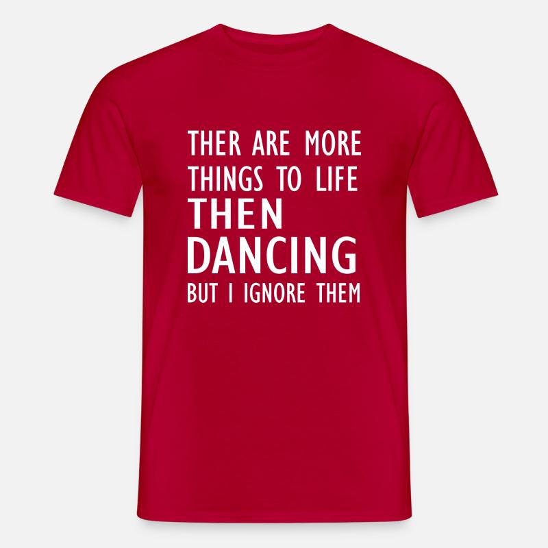 Dancing Dance Music - Männer T-Shirt - Rot