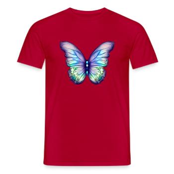 Insecte papillon animal papillon - T-shirt homme - rouge - Devant - AI Model Male 178 dark (178cm)