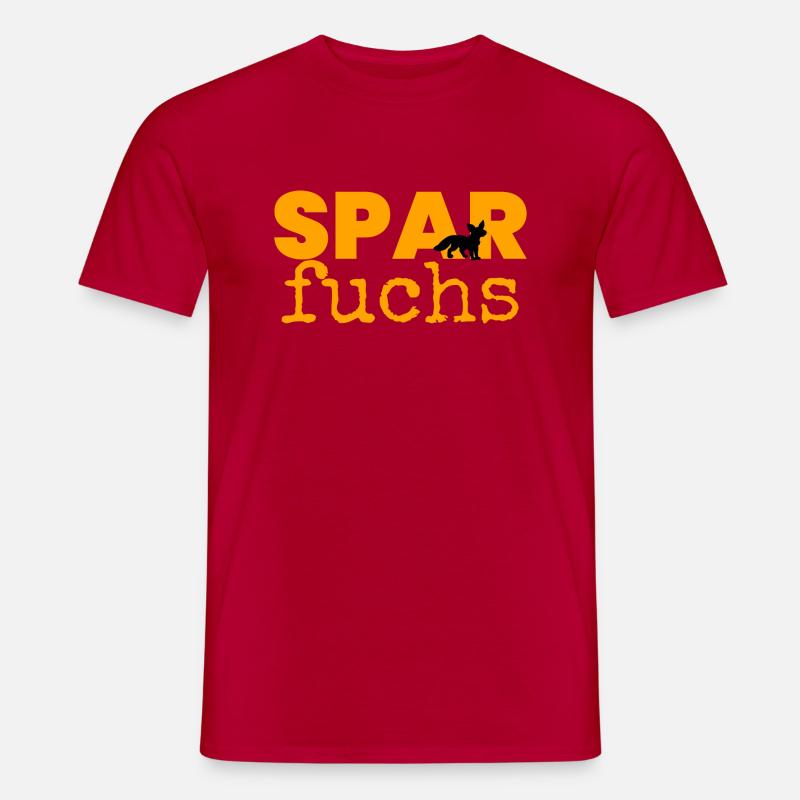 Sparfuchs - Männer T-Shirt - Rot