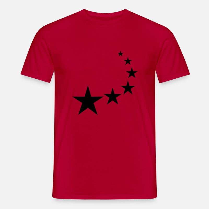 Sterne - Männer T-Shirt - Rot