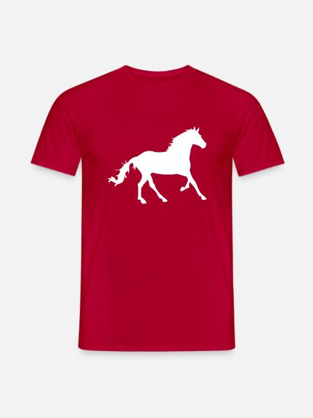horse - Men's T-Shirt - red