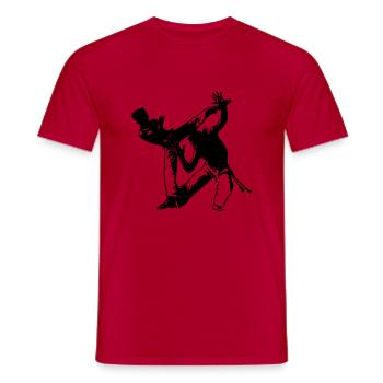 Capoeira Duo (b) - T-shirt homme - rouge - Devant - AI Model Male 178 dark (178cm)