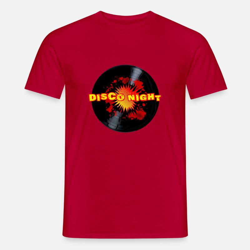 Disco Night explose Long Playing Record - T-shirt homme - rouge