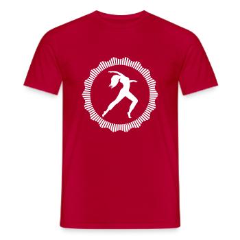 Danse Danse Musique - T-shirt homme - rouge - Devant - AI Model Male 178 dark (178cm)