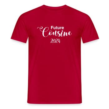 Future Cousine 2024 - T-shirt homme - rouge - Devant - AI Model Male 178 dark (178cm)