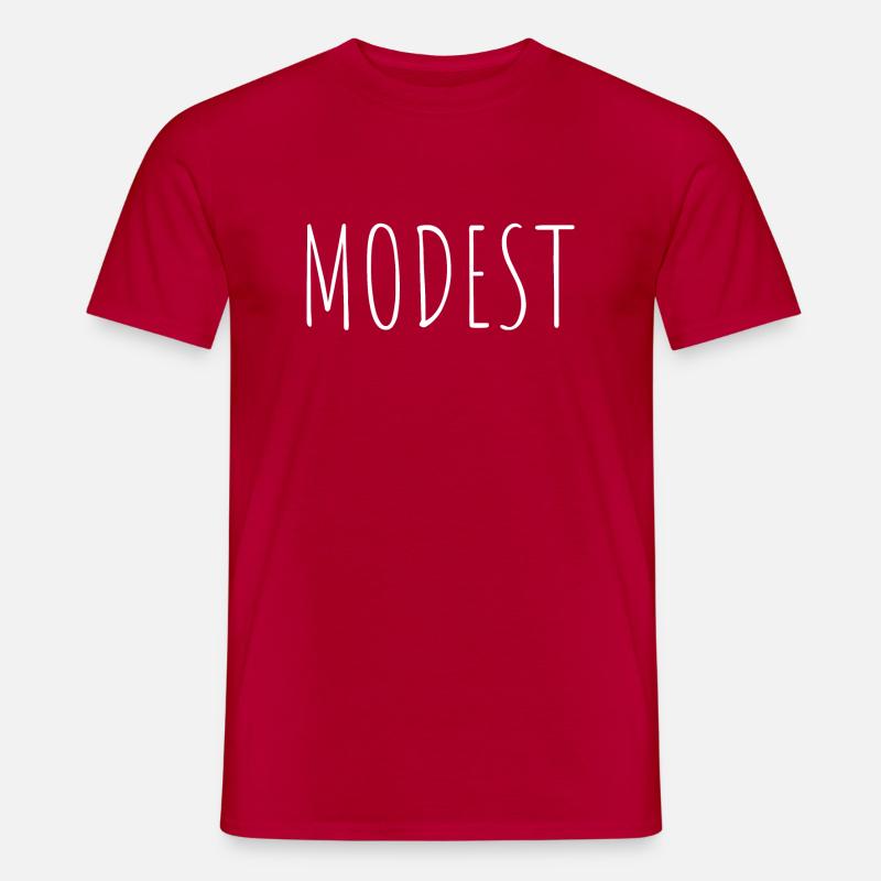 modest - Männer T-Shirt - Rot