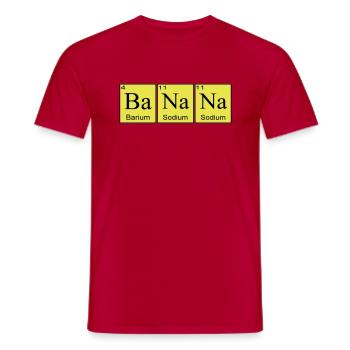 Banana - T-shirt homme - rouge - Devant - AI Model Male 178 dark (178cm)