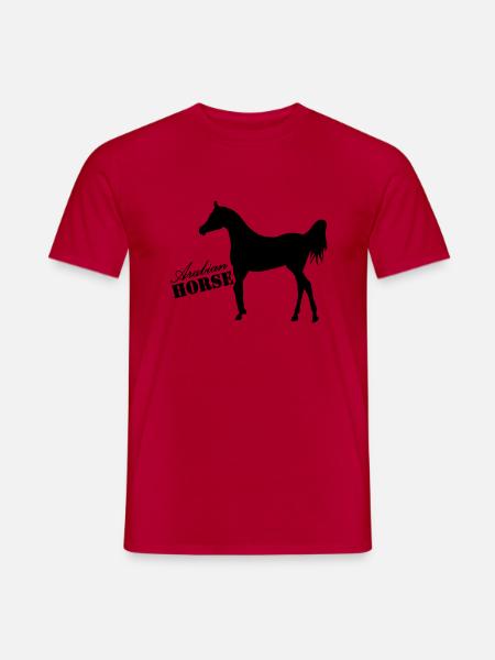 Araber Pferd Arabien Motiv - Männer T-Shirt - Rot
