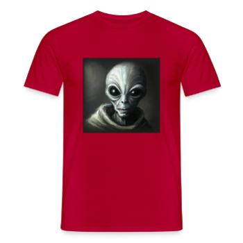 Alien - Men's T-Shirt - red - Front - AI Model Male 178 dark (178cm)