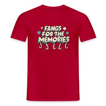 pour les souvenirs - T-shirt homme - rouge - Devant - AI Model Male 178 dark (178cm)