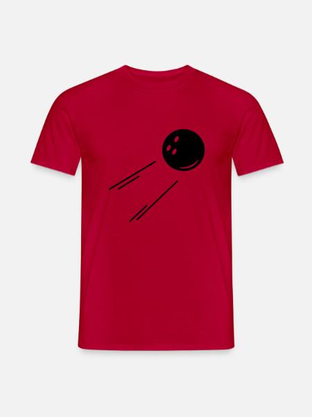 bolwing kugel (1c) - Men's T-Shirt - red