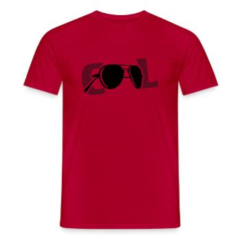 COOL - Männer T-Shirt - Rot - Vorne - AI Model Male 178 dark (178cm)