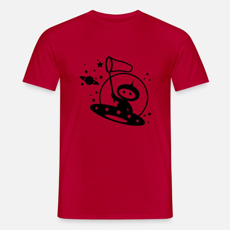 Cosmonaut Sternenfänger - T-shirt uomo - rosso