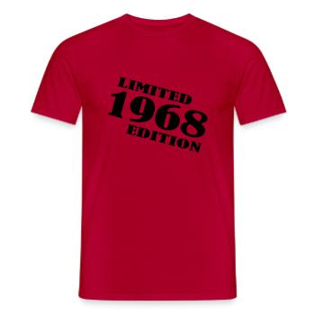 Jahr 1968 limited edition - Männer T-Shirt - Rot - Vorne - AI Model Male 178 dark (178cm)