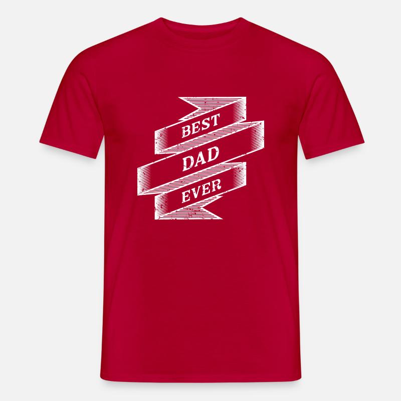 Best Dad Ever - Männer T-Shirt - Rot