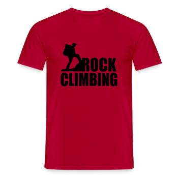 Promenade logo escalade - T-shirt homme - rouge - Devant - AI Model Male 178 dark (178cm)