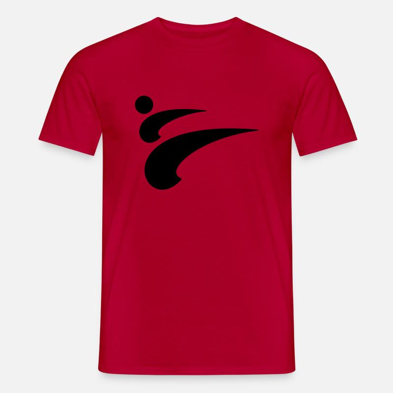 taekwondo kick - Männer T-Shirt - Rot