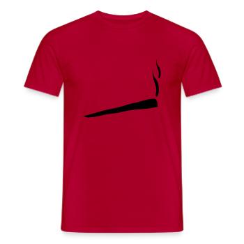 joint_t1 - T-shirt homme - rouge - Devant - AI Model Male 178 dark (178cm)