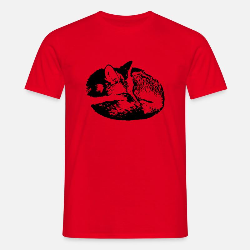 Fuchs - Männer T-Shirt - Rot