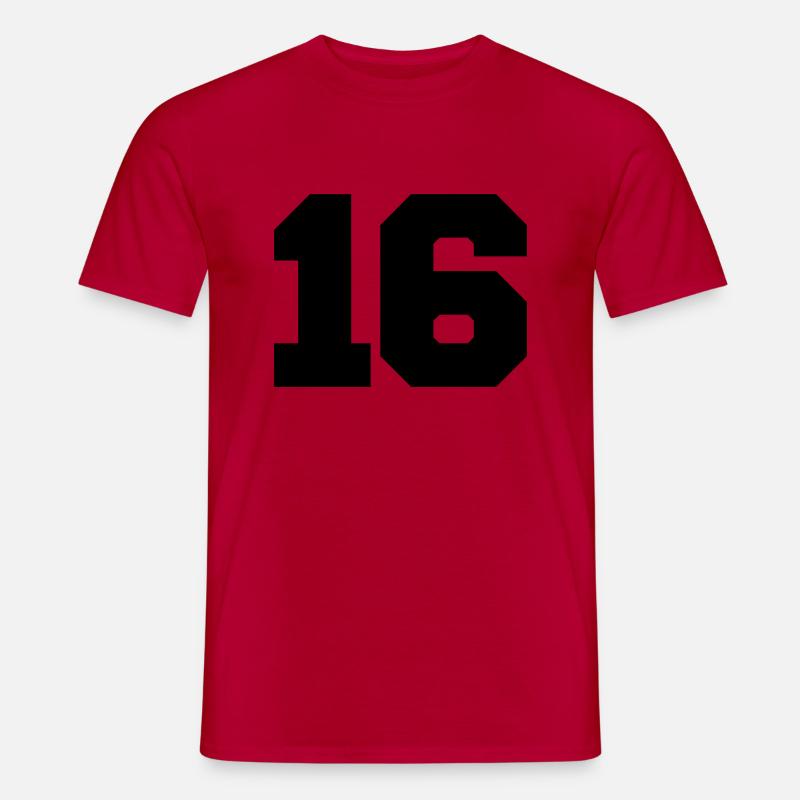 16 - Männer T-Shirt - Rot