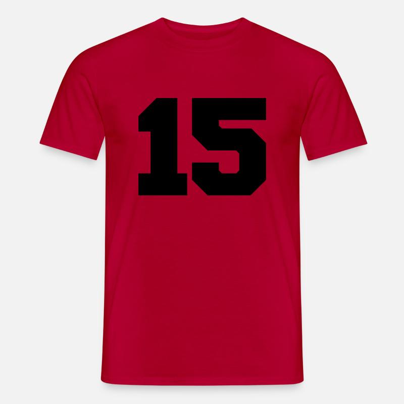 15 - Männer T-Shirt - Rot