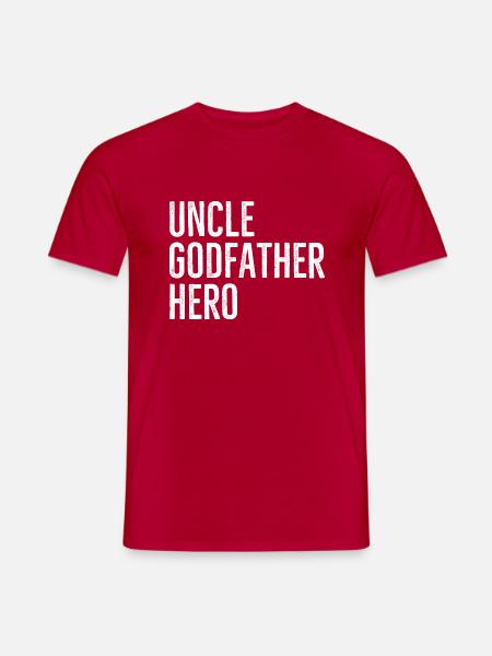 Onkel Pate Held - Männer T-Shirt - Rot