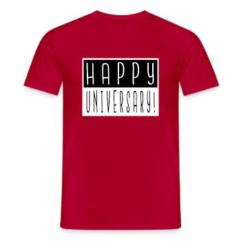 Fun Space Ship Gift Idea Night Sky Humour Bday - T-shirt homme - rouge - Devant - AI Model Male 178 dark (178cm)
