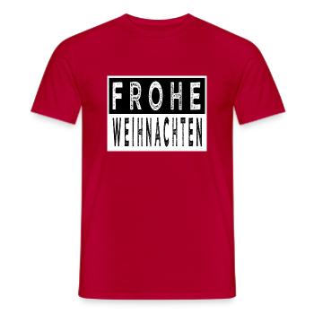gift saying trees alcohol christmas time - Men's T-Shirt - red - Front - AI Model Male 178 dark (178cm)