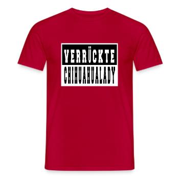 chihuahua hunderasse geek hund weihnachten - Männer T-Shirt - Rot - Vorne - AI Model Male 178 dark (178cm)