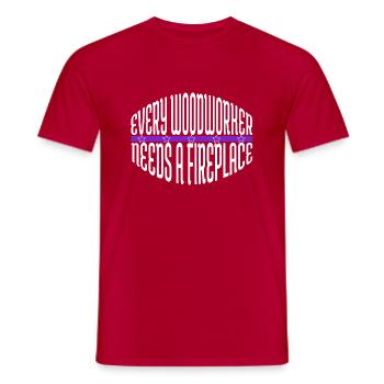 Gift Idea Tree Feller Sabrina Carpenter Tshirts - Men's T-Shirt - red - Front - AI Model Male 178 dark (178cm)
