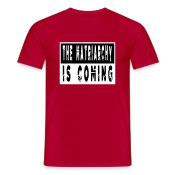 égalité des droits génial amour noir histoire féminine - T-shirt homme - rouge - Devant - AI Model Male 178 dark (178cm)