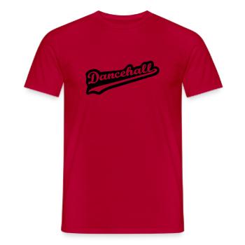 Dancehall - Männer T-Shirt - Rot - Vorne - AI Model Male 178 dark (178cm)