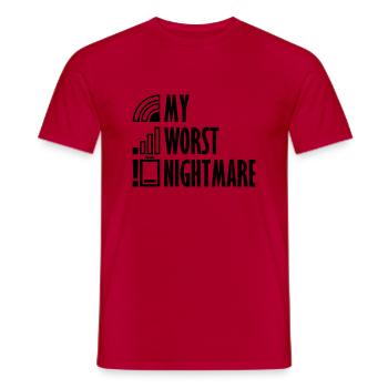 Icônes mon pire cauchemar - T-shirt homme - rouge - Devant - AI Model Male 178 dark (178cm)