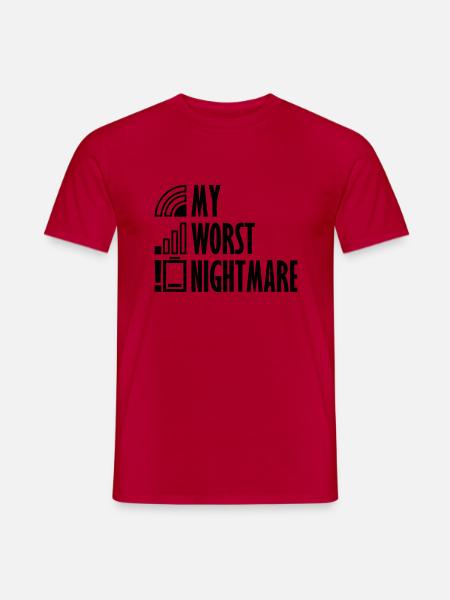 Icons my worst nightmare - Men's T-Shirt - red