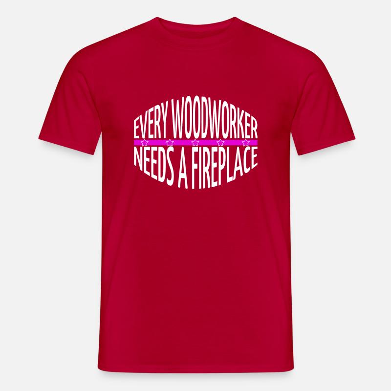 apprentice construction carpenter hobbyists - Men’s T-shirt - red