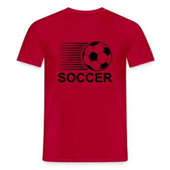 Fußball Football - T-shirt homme - rouge - Devant - AI Model Male 178 dark (178cm)