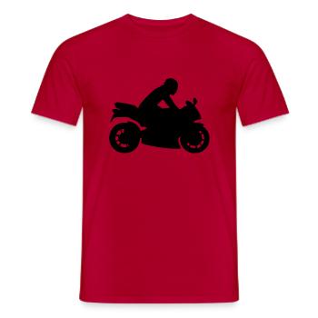 motorrad___f1 - Men's T-Shirt - red - Front - AI Model Male 178 dark (178cm)