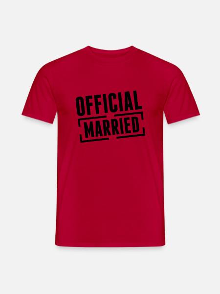 married_official_bx1 - T-skjorte herre - rød