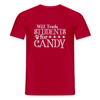 Halloween T-Shirt - Men's T-Shirt - red - Front - AI Model Male 178 dark (178cm)