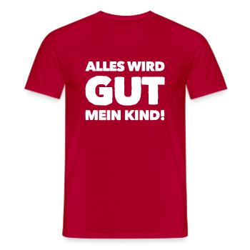 Zukunft pink - Männer T-Shirt - Rot - Vorne - AI Model Male 178 dark (178cm)