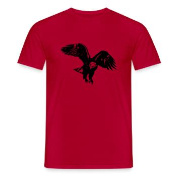eagle - Men's T-Shirt - red - Front - AI Model Male 178 dark (178cm)
