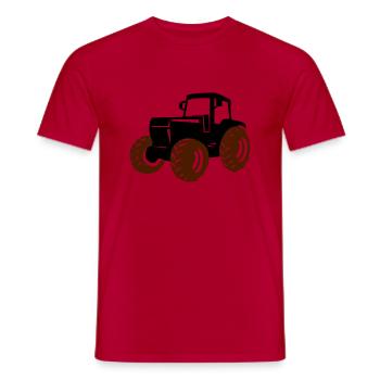 traktor - T-shirt homme - rouge - Devant - AI Model Male 178 dark (178cm)
