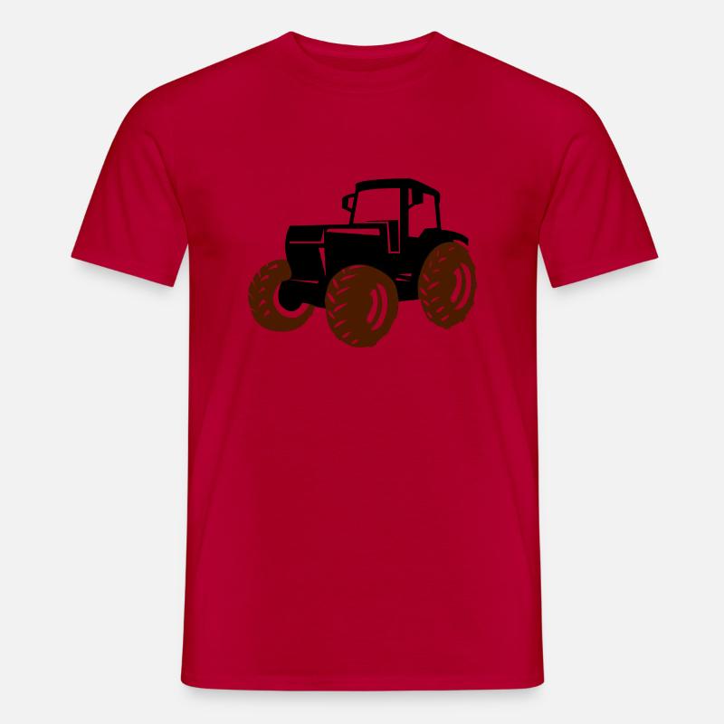 traktor - Männer T-Shirt - Rot