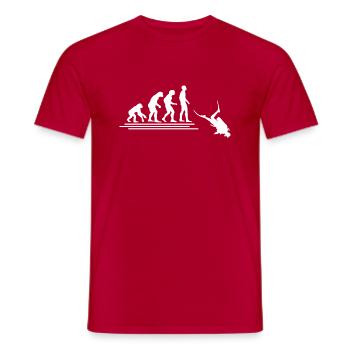 Diving Dive tauchen - Männer T-Shirt - Rot - Vorne - AI Model Male 178 dark (178cm)