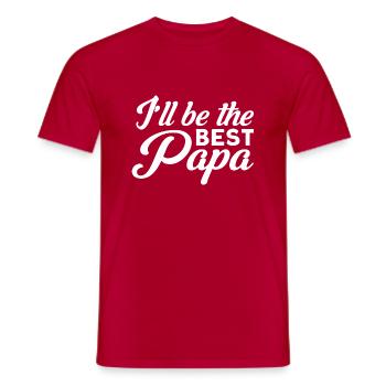 Bester Papa Vater Vati Papa - Männer T-Shirt - Rot - Vorne - AI Model Male 178 dark (178cm)