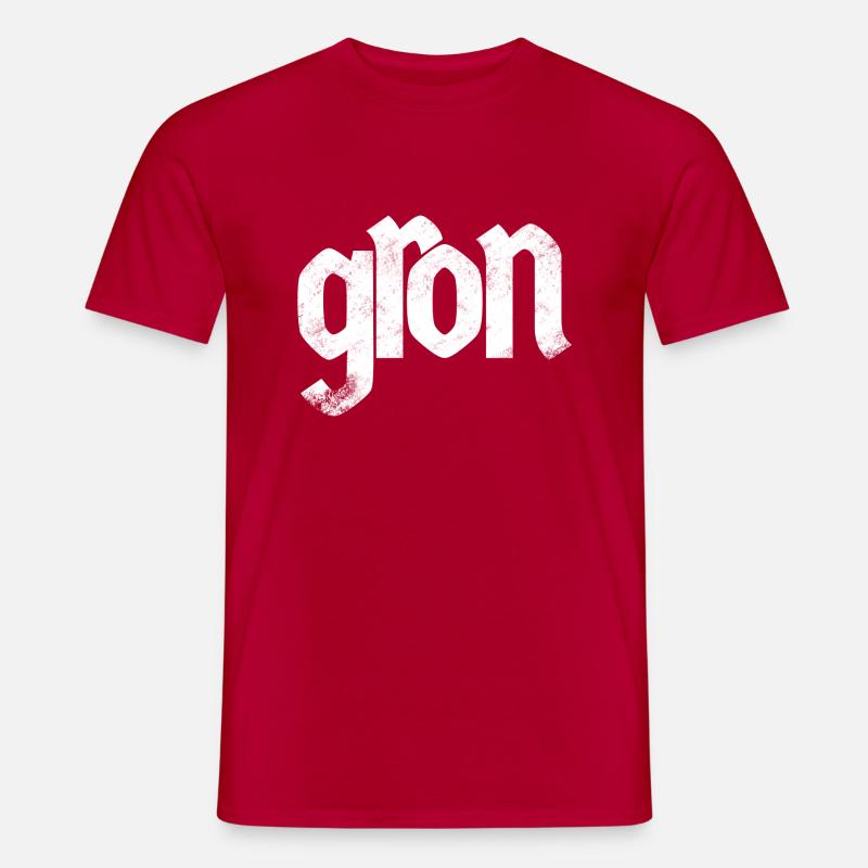 gron - Männer T-Shirt - Rot