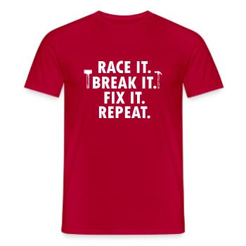 Craftsman Handyman Craft Tool Construction Site - Men's T-Shirt - red - Front - AI Model Male 178 dark (178cm)