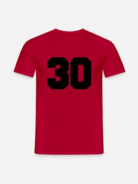 30 - Männer T-Shirt - Rot