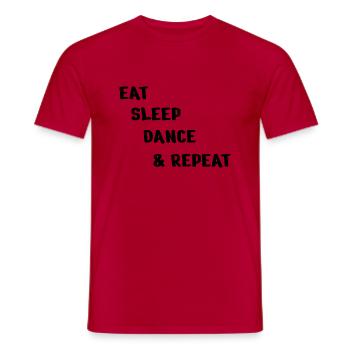 Dancing Dance Music - Männer T-Shirt - Rot - Vorne - AI Model Male 178 dark (178cm)