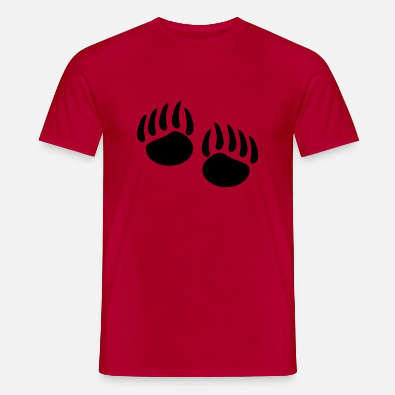 baerentatze2 - Männer T-Shirt - Rot